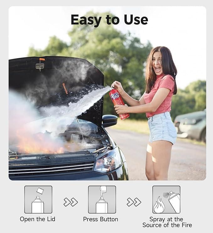 Car Fire Stop - Emergency Fire Response Spray