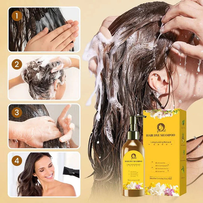✨Japanese Long Lasting Natural Hair Dye Shampoo 🔥 Buy 1 Get 1 🔥