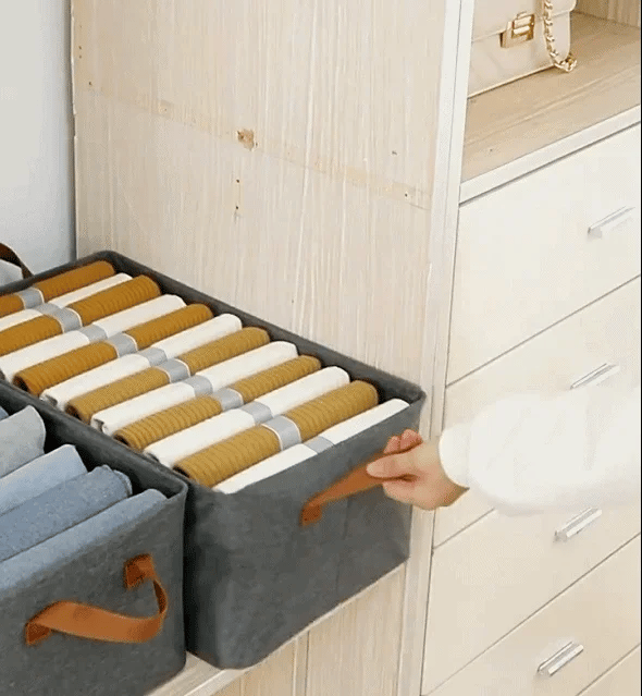 Fabric Brown Foldable Storage Box✨Flat 50 % OFF✨