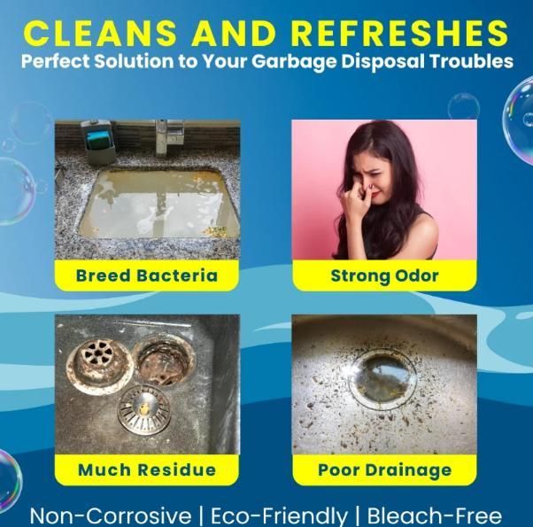 Lemon Blast Yellow Bubble Tablets, Odor Eliminator + Blockage Remover (Pack of 24)