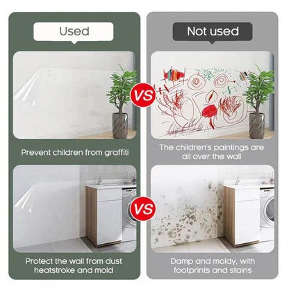 Self- Adhesive Transparent Electrostatic Wall Protection Film (2 Pack )