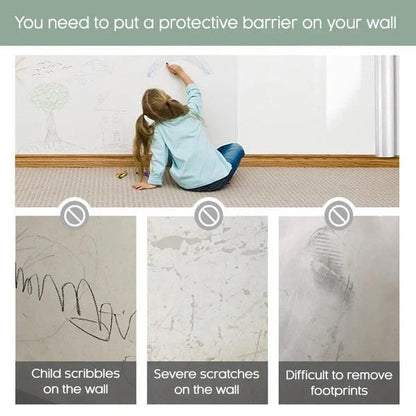 Self- Adhesive Transparent Electrostatic Wall Protection Film (2 Pack )
