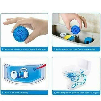 Automatic Toilet Bowl Cleaner Tablets Stain-Free Toilets