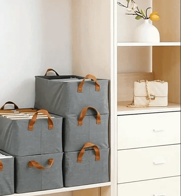 Fabric Brown Foldable Storage Box✨Flat 50 % OFF✨